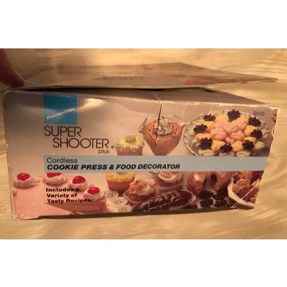 Proctor Silex Super Shooter Plus Cordless Cookie Press & Food Decorator G0123